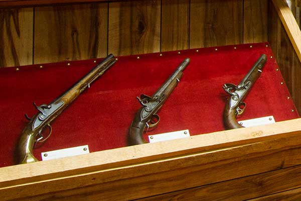 3-Flintlock pistols from the Bert Clark Guns exhibit